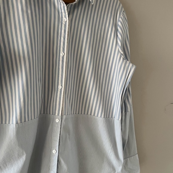 Classic Preppy Multi-stripe button-up, Sz L, like new! - Picture 2 of 6